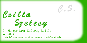 csilla szelesy business card